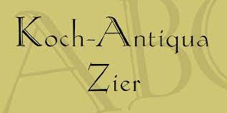 Koch Antiqua Font preview